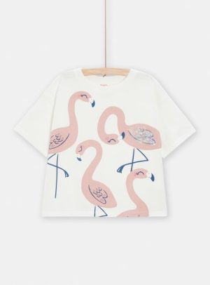 Παιδική Μπλούζα για Κορίτσια White Flamingo – ΕΚΡΟΥ