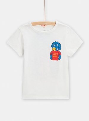 Παιδική Μπλούζα για Αγόρια White Dinosaur – ΕΚΡΟΥ