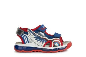 Παιδικά Παπούτσια GEOX για Αγόρια Captain America – ΜΠΛΕ