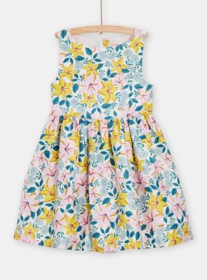 Παιδικό Φόρεμα για Κορίτσια Flower Power – ΕΚΡΟΥ