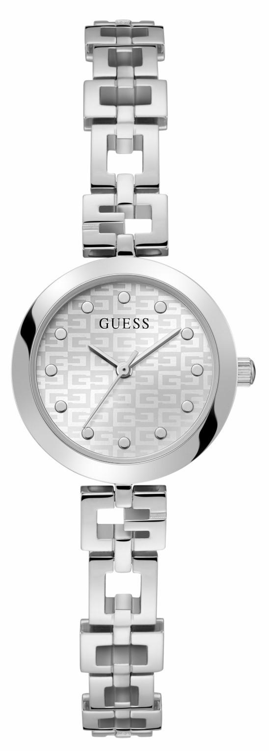 guess lady g gw0549l1 silver case with stainless steel bracelet image