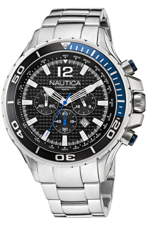 NAUTICA NST 46 Chronograph – NAPNSTF14, Silver case with Stainless Steel Bracelet