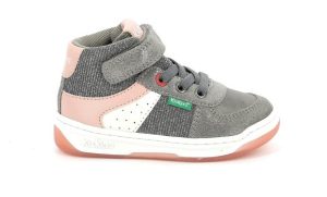 Παιδικά Παπούτσια για Κορίτσια Kickers Kickalien Grey/Pink – ΓΚΡΙ
