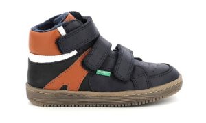 Παιδικά Παπούτσια για Αγόρια Kickers High Sneakers Lohan Navy/Orange – ΜΠΛΕ
