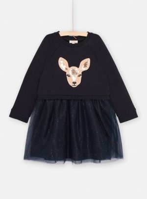 Παιδικό Φόρεμα για Κορίτσια Navy Blue Deer – ΜΠΛΕ
