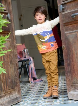 Παιδικό Παντελόνι για Αγόρια Mustard – ΚΑΦΕ
