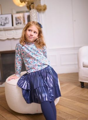 Παιδική Φούστα για Κορίτσια Metallic Purple – ΣΚΟΥΡΟ ΜΠΛΕ