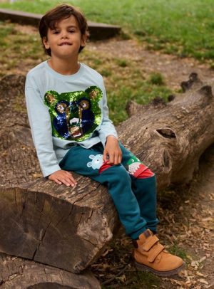 Παιδική Μακρυμάνικη Μπλούζα για Αγόρια Light Blue Bear – ΜΠΛΕ