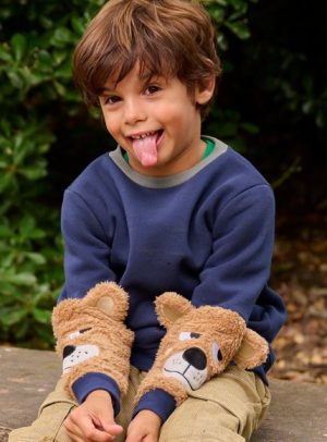 Παιδικό Μακρυμάνικο Πουλόβερ για Αγόρια Navy Blue Teddy Bear – ΜΠΛΕ