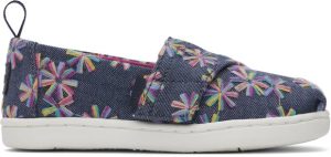 Βρεφικά Παπούτσια Toms για Κορίτσια Blue Flowers – ΜΠΛΕ