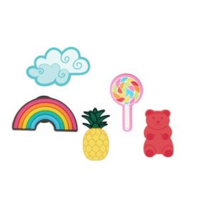 Pins για Crocs JIBBITZ Happy Candy 5 τμχ – ΠΟΛΥΧΡΩΜΟ