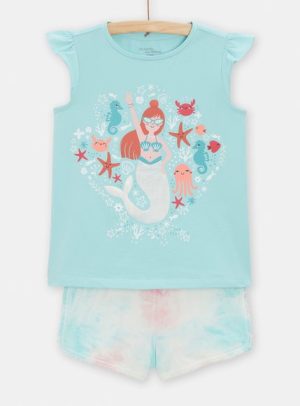 Παιδικές Πιτζάμες για Κορίτσια Blue Mermaid – ΜΠΛΕ