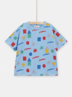 Παιδική Μπλούζα για Αγόρια Blue Shapes – ΜΠΛΕ