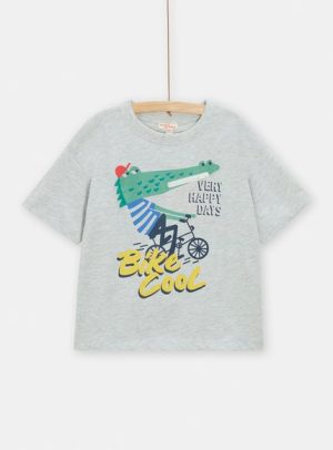 Παιδική Μπλούζα για Αγόρια Cool Alligator – ΓΚΡΙ