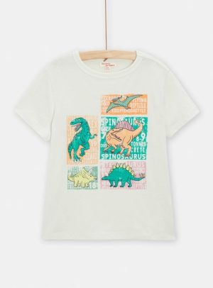 Παιδική Μπλούζα για Αγόρια Dino Lover – ΕΚΡΟΥ