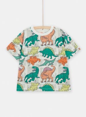 Παιδική Μπλούζα για Αγόρια Multicolour Dino – ΕΚΡΟΥ