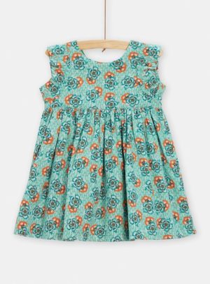 Βρεφικό Φόρεμα για Κορίτσια Green Flowers – ΠΡΑΣΙΝΟ