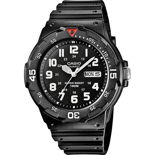 casio collection mrw 200h 1bvef black case with black rubber strap image1 1
