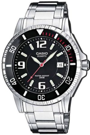 CASIO Collection – MTP-1053D-1AV, Silver case with Stainless Steel Bracelet