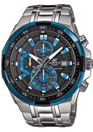 CASIO Edifice Chronograph – EFR-539D-1A2VUEF, Silver case with Stainless Steel Bracelet