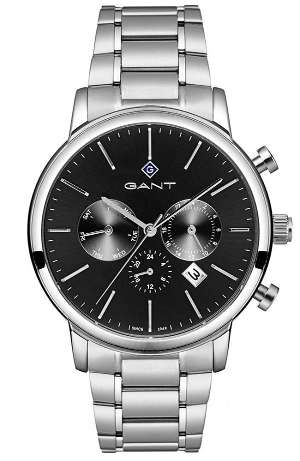 gant cleveland chronograph g132001 silver case with stainless steel bracelet image1
