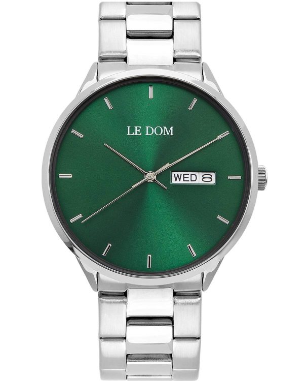 le dom maxim ld 1435 1 silver case with stainless steel bracelet image1