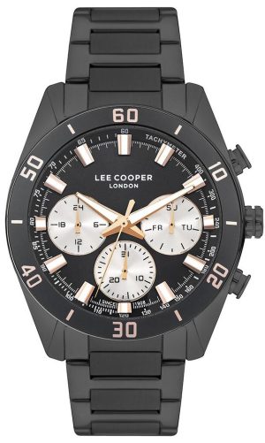 LEE COOPER Men’s – LC07948.060 Black case with Stainless Steel Bracelet