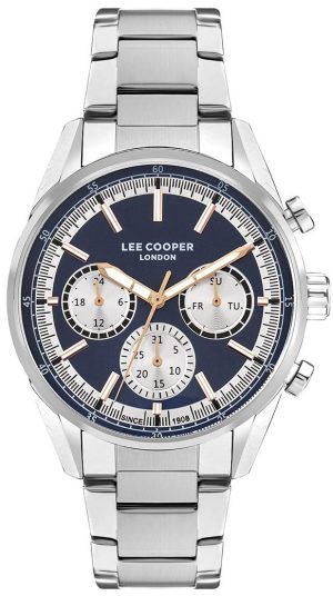 LEE COOPER Men’s – LC07986.390 Silver case with Stainless Steel Bracelet