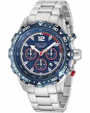 NAUTICA NST Chronograph – NAPNSS404, Silver case with Stainless Steel Bracelet
