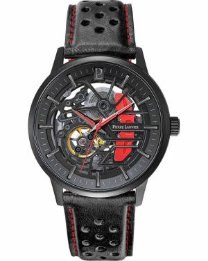 PIERRE LANNIER Paddock Automatic – 338A433 Black case with Black Leather strap