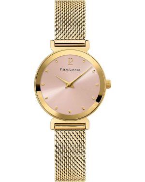 PIERRE LANNIER Pure – 035R552, Gold case with Stainless Steel Bracelet