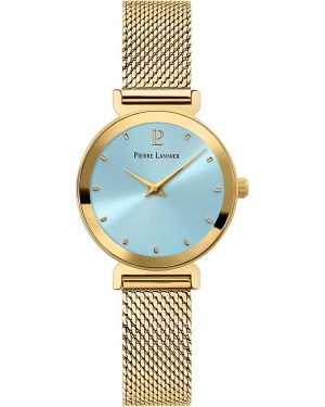 PIERRE LANNIER Pure – 035R562, Gold case with Stainless Steel Bracelet