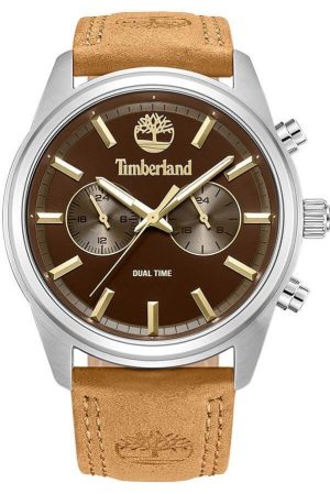 TIMBERLAND NORTHBRIDGE – TDWGF0041202, Silver case with Brown Leather Strap