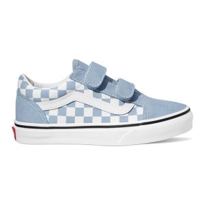 Παιδικά Παπούτσια VANS για Αγόρια Old Skool Checkerboard Blue/White – ΜΠΛΕ