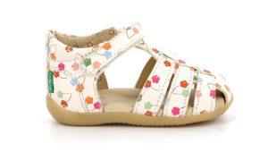 Βρεφικά Παπούτσια Kickers για Κορίτσια Multicolour Flowers – ΛΕΥΚΟ
