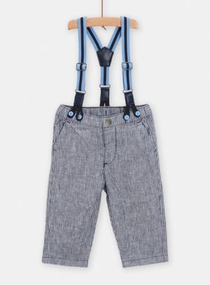 Βρεφικό Παντελόνι για Αγόρια Grey/White – ΜΠΛΕ