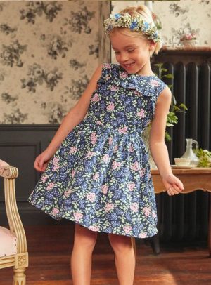 Παιδικό Φόρεμα για Κορίτσια Blue Flowers – ΜΠΛΕ