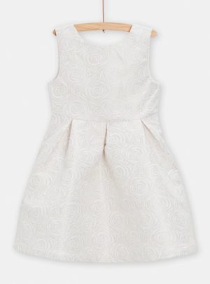 Παιδικό Φόρεμα για Κορίτσια White Roses – ΕΚΡΟΥ