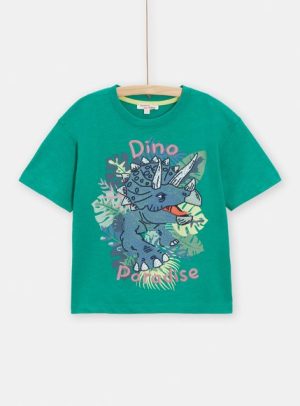 Παιδική Μπλούζα για Αγόρια Dino Paradise – ΠΡΑΣΙΝΟ