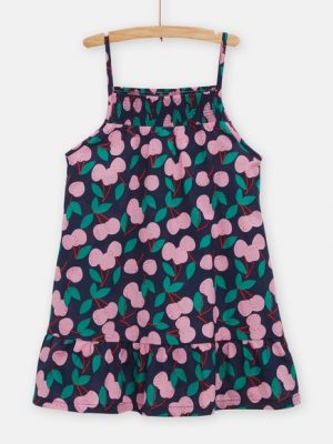 Παιδικό Φόρεμα Pink Cherries για Κορίτσια – ΜΠΛΕ