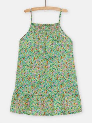 Παιδικό Φόρεμα Little Flowers για Κορίτσια – ΕΚΡΟΥ