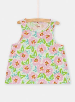 Παιδική Μπλούζα για Κορίτσια Ecru Floral – ΕΚΡΟΥ