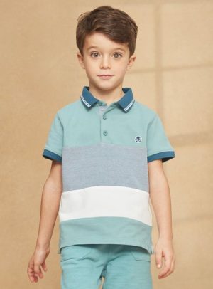 Παιδική Μπλούζα Πόλο για Αγόρια Turquoise – ΤΥΡΚΟΥΑΖ