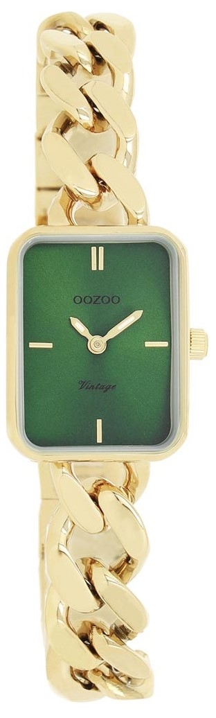 oozoo vintage c20364 gold case with stainless steel bracelet image1