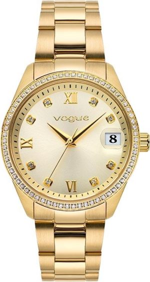 VOGUE Reina Crystals – 614144, Gold case with Stainless Steel Bracelet