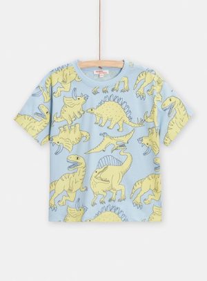 Παιδική Μπλούζα για Αγόρια Yellow Dinosaurs – ΜΠΛΕ