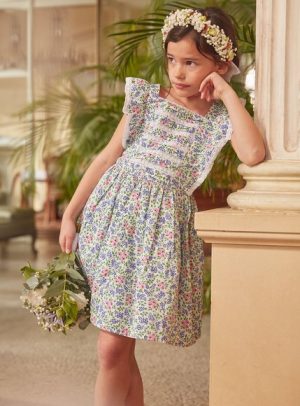 Παιδικό Φόρεμα για Κορίτσια White Flowers – ΛΕΥΚΟ